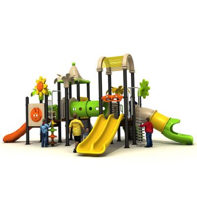 China Galvanized Pipe Kids Playground Slide 19036 Plastic Outdoor Equipment for sale