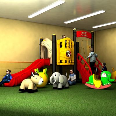 China Outdoor Playground Climbing Amusement Plastic Slide YST Popular Theme Park for sale