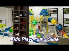 Large Galvanized Steel Anti Crack Outdoor Plastic Slide Amusement Park