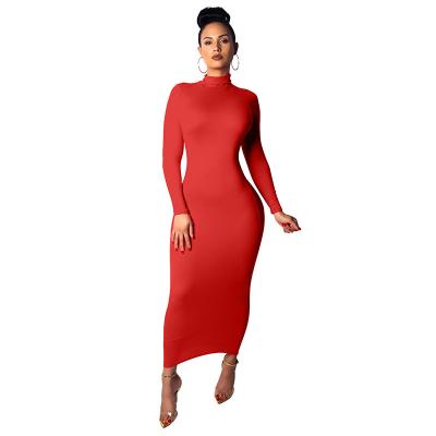 China Anti-Static Casual Dresses Women Fall Long Casual Slimming Plus Size Women's Dresses for sale