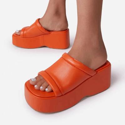 China 2022 fashion lit stretching sandals for new release fashion women's casual shoes women's thick platform shoes slides for sale