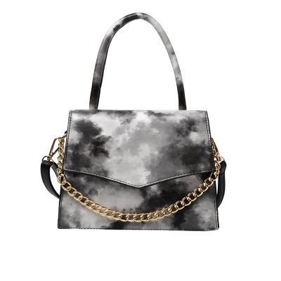 China 2021 Polyester Tie Dye Women Summer Bag Women Handbags Purses PU Fashion Small Bag Purses and Purses for sale