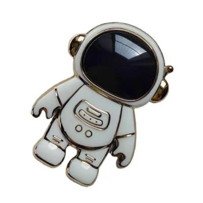 China Cartoon Astronaut Luxury Mobile Phone Holder Kickstand PORTABLE Plated Hidden Phone Desk Mount for sale