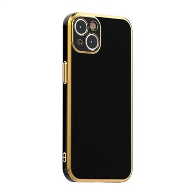 China Shockproof Fashion 6D Plating Dust Proof Right View Cell Phone Protective Cases For iPhone 14 13 pro 12 11 max tpu cover for sale