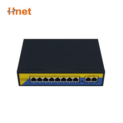 China POE 10 Port 10/100M POE Switch Network Switch Power Over Ethernet Switch 8+2 POE Ports for sale