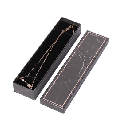 China Recycled Necklace Marble Ring Packaging Materials Small Factory Direct Sales Jewelry Gift Box for sale