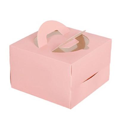 China Recycled Materials Free Sample Bulk Black Single Cup Cake Box For Cakes With Board for sale