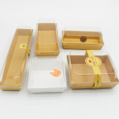 China Wholesale Custom White Disposable Paper Packaging Box Sandwich Food Cake Box Cardboard Fruit Packaging Box for sale