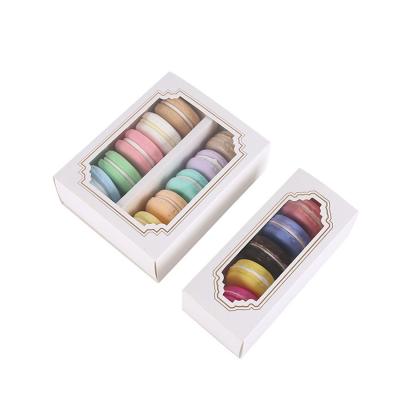 China New Design Handmade Food Grade Macarons Rigid Paper Packaging Box Small Large for sale