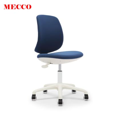 China (Size) Guangdong Foshan Adjustable Blue Desk Rotating Armless Children Study Chair for sale