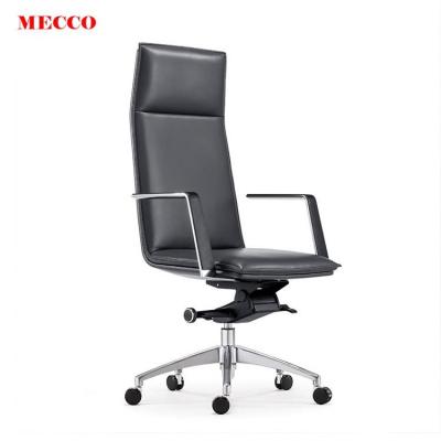 China China Manufacture High Adjustable Back Aluminum Armrest Manager Office Leather Chair (Size) for sale