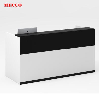 China Cheap Modern Wooden Front Desk Table Wood Office Furniture Reception Counter MDF Front Desk Office Counter Reception for sale