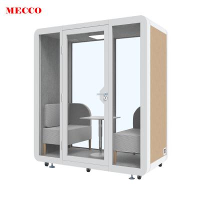 China Tempered Glass Booth Sheet Metal Meeting Rotating Portable Thickened Recording Booth Enclosed Booth Private Sound Recording Studio for sale