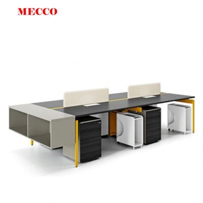 China New Design Hi-tech Computer Factory Expandable Office Desks Wholesale High Quality Modern 6 Person Office Desk Table for sale