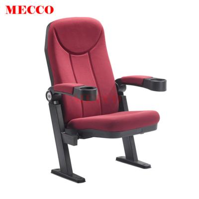 China Foldable Cinema Chairs 4D Cup Holder Theater Hall Seating Auditorium Chair for sale