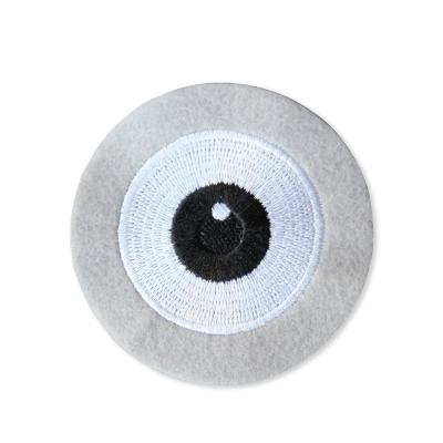 China Handmade Embroidery Eye Patches Polyester Fabric Patch Fast Delivery Embroidery Letters With Iron-on Support OEM Service for sale