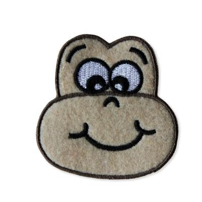 China High Quality Viable Computer Embroidery Monkey Patches Cartoon Custom Embroidered Badges For Baby Clothes for sale