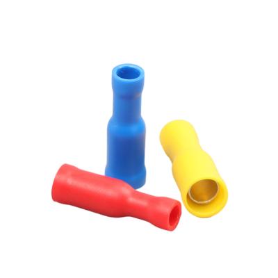 China FRD 5.5-156 Copper PVC Middle Joint Red Blue Yellow Full-Insulating Insulating Terminals for sale