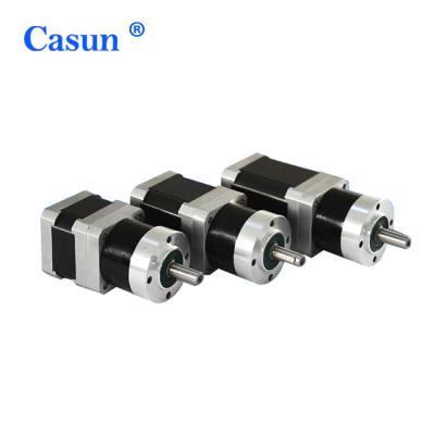 China Hot Sale 42x42mm Casun Nema17 Stepper Motor Plus Gearbox Nema 17 Step Motor 12.5v Motor and Gearbox 42SHD4202-100G for sale