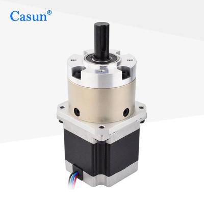 China 1.8 degree 4 phase CE approved high torque NEMA 23 panetary geared stepper motor for CNC machine 57BYGH603-17-G10 for sale