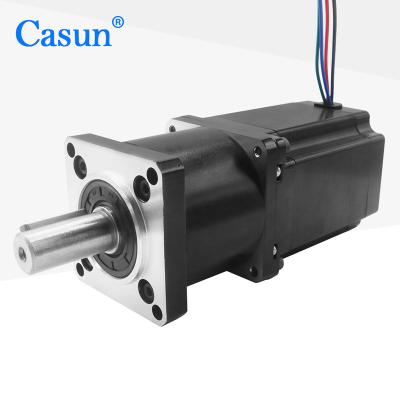 China High Ratio 50:1 Speed ​​Stepper Motor L=56mm 23HS22-2804D-HG50-AR3 NEMA 23 Double Shaft Resume Geared Stepper Motor 57SHD4425-50PLSH for sale