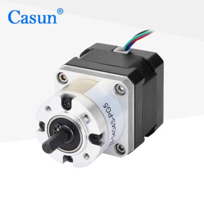 China 42x42x34mm 2 Phase 1.8 Degree Casun Geared Motor NEMA 17 Stepper Motor For Robot 42SHD0045-5G7 for sale