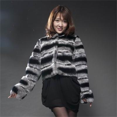 China Dropshipping Lady's Fur Jacket Thick Breathable Rex Rabbit Jacket For Women Plush Vintage Jacket for sale