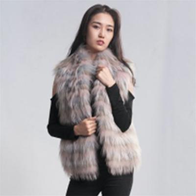 China Real Fox Fur Vest Breathable Wholesale Women's Fur Vest for sale