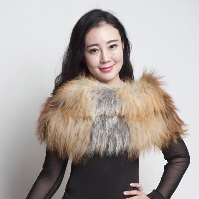 China New Arrival Women's Poncho Shawl High Quality 100% Stretchy POLYESTER Knitting Real Fur Fox Cape ONE SIZE for sale