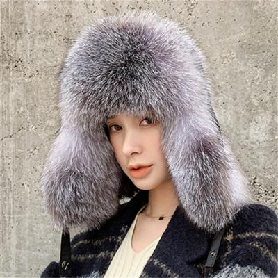 China 2022 Fashion COMMON High Quality All-match Fox Skin Winter Fitted Hat for sale