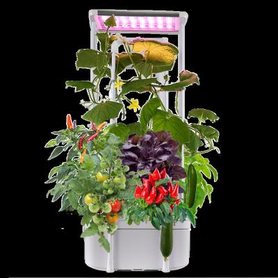 China Home Complete Hydroponic Vertical Indoor Vertical Hydroponic Garden Growing System Grow Kit Aeroponic Smart Automatic Indoor Vertical Hydroponic System for sale