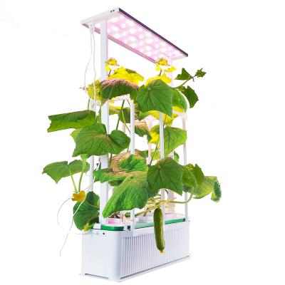 China hidroponia indoor vertical hydroponics system automatic aquaponics system growing indoor vertical agricultural hydroponics garden with grow lights for sale