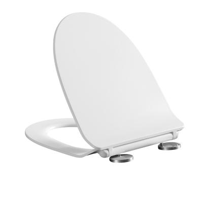 China Slow-end Toilet Seats 006JX V-Shape American WC UF White Toilet Seat Covers for sale