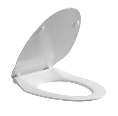 China White V-shaped Soft Narrow Plastic Toilet Seats 005JX Toilet Lid Covers Slow-end for sale