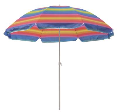 China 42 inches Streerable Metal Beach Umbrella With UPF 50 Protection with 210T oxford fabric for sale