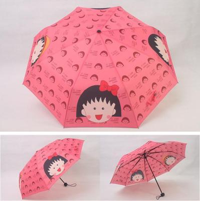 China Hot Sell Sakura Momoko Cute Children Umbrella Flodable Umbrella for Kids for sale