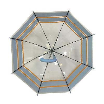 China OEM Dome Clear Kids Bubble Umbrella POE PVC Children for sale