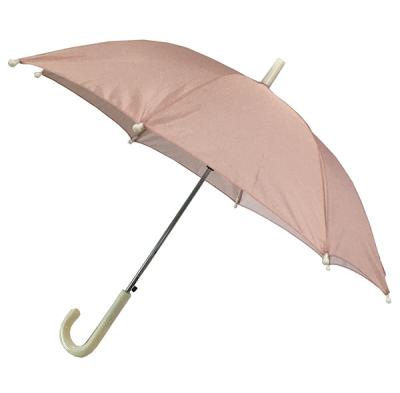 China Silver Coated Pongee 8mm Metal Shaft Kids Rain Umbrella for sale