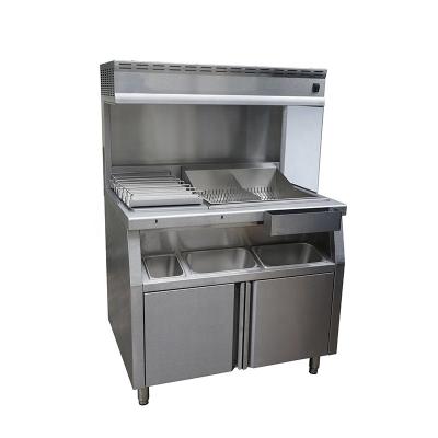 China Commercial catering Standing Commercial Fast Food Equipment Electric Potato Chips Warmer French Fries Station for sale