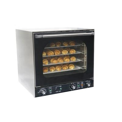 China Bakery 62L Commercial Restaurant Catering Equipment  4 Trays Electric Convection Oven Machine with Manual Steamed Function for sale