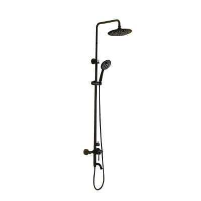 China China Supplier Modern Wall Mounted Brass Luxury Rain Bathing Shower Set for sale