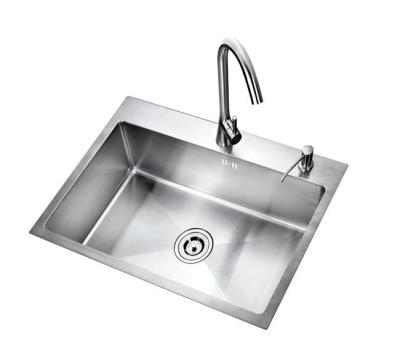 China Without Faucet 5545 Stainless Steel 304 Undermount Kitchen Faucet Handmade Sink for sale