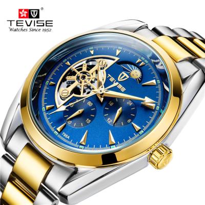 China Automatic Date TEVISE Watch 795 Automatic Mechanical Men's Watch Tourbillon Luxury Steel Waterproof Wrist Relogio Masculino One Full for sale