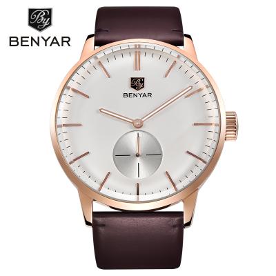 China BENYAR Chronograph Men Watch Luxury Military Chronograph 2720 Leather Watch For Men's Casual Wristwatch Waterproof for sale