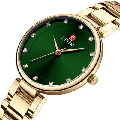 China Automatic Date Ladies Quartz Watch Women Watches Casual Strap Diamond Female Wrist Watch Clock Stainless Steel 21004 Modes for sale