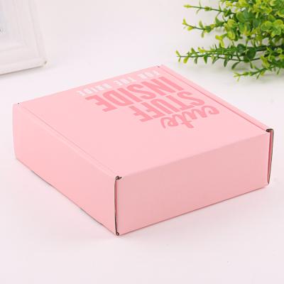 China Factory Wholesale Recyclable Fashion Pink Cardboard Paper Boxes Packing Crate Airplane Custom Box For Gifts for sale