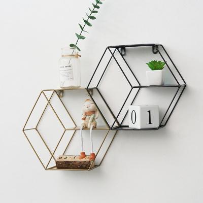 China Sustainable Fashion Wall Mounted Storage Shelf Racks Carbon Steel Wall Mounted Shelves Wall Hanging Basket Kitchen Bathroom Storage for sale