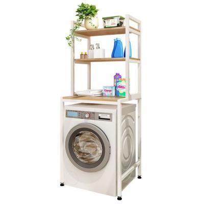 China Popular Washing Machine Storage Rack Shelf 3 Tiers Organizer Storage Above Balcony Laundry Bathroom Storage Rack for sale