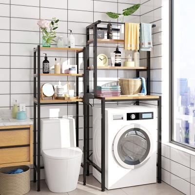 China 2022 Steel Tube Laundry Room 3 Tier Washing Machine Rack Metal Steel Bathroom Storage Rack Shelf for sale