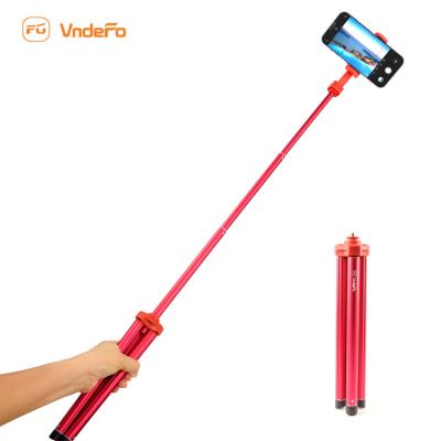 China PORTABLE Aluminum Tripod Light Weight Mobile Phone Camera Vloging Smartphone Fan Black Small Tripod for sale